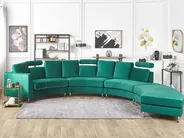 Divano semicircolare 7 posti ROTUNDE Velluto Verde scuro_793577