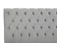 Bett mit Lattenrost Samtstoff AVALLON 140 x 200 cm Grau_743651
