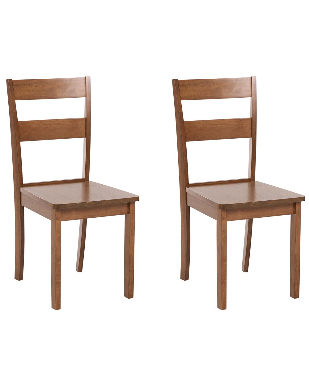 Lot de 2 chaises de salle à manger GEORGIA Bois Marron