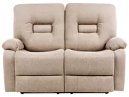 Manual Recliner Living Room Set 6 Seater BERGEN Fabric Beige_1064907