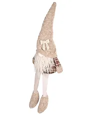 Kétdarabos karácsonyi dekoráció szett ILOMANTSI 35/38 cm Gnóm Bézs_1174065