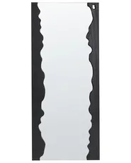 Specchio SAULLCET 75 cm 175 cm Legno di Paulownia Nero_938209