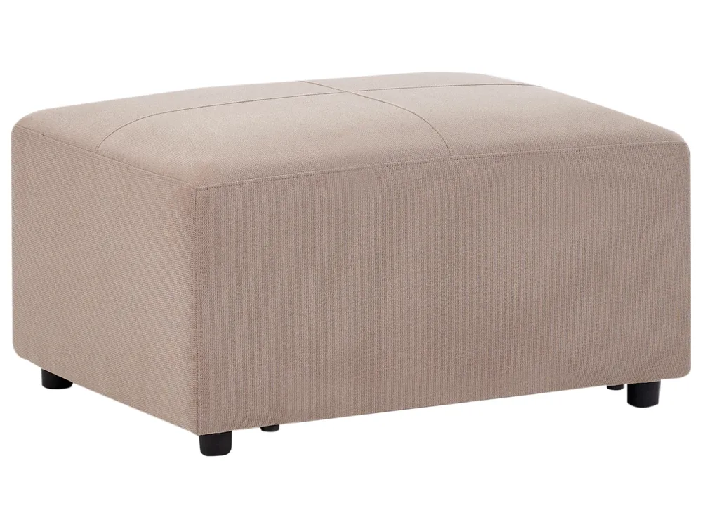 Corner Sofa 4 Seater KOHLO with Ottoman Fabric Taupe Left Hand_945156
