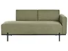 Chaise Longue SAVASSE Faux Linen Green