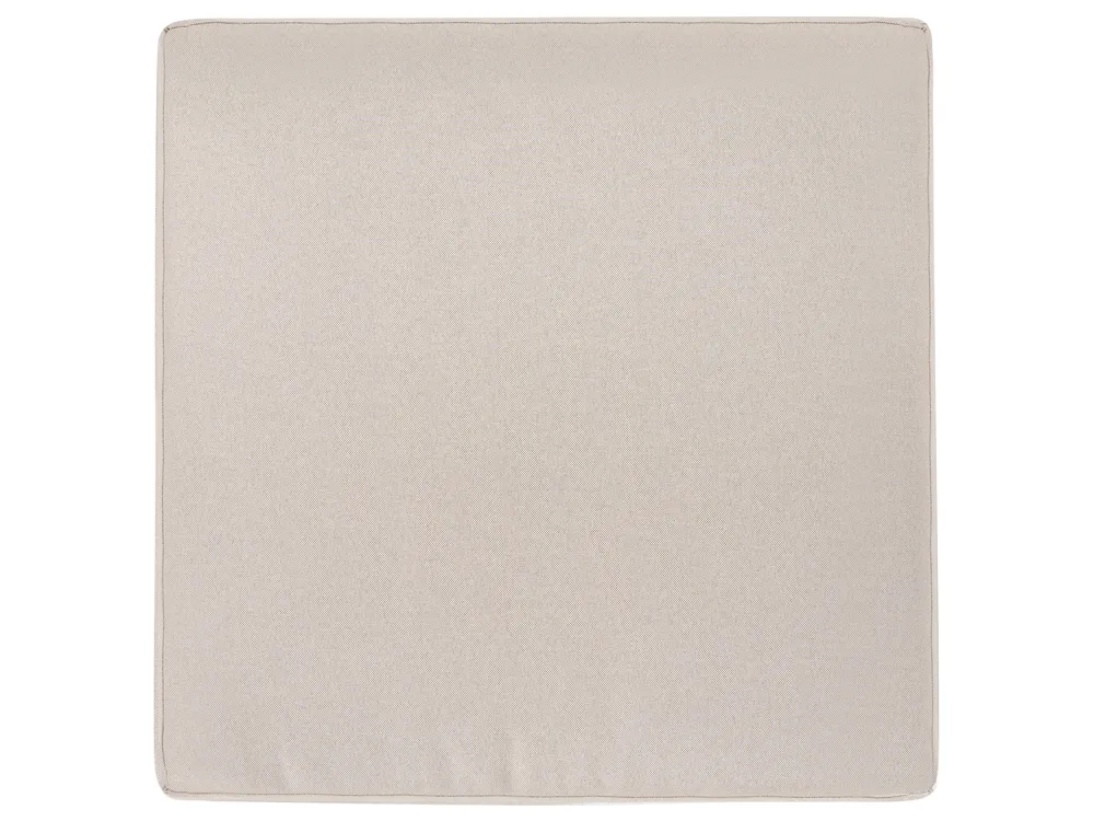 Set salotto da giardino con tavolo e pouf 2 posti NOCI Modulare Metallo Beige_1026736