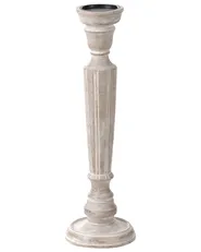 Świecznik MALLAWI 50 cm Drewno mango Jasnobrązowy_1003978