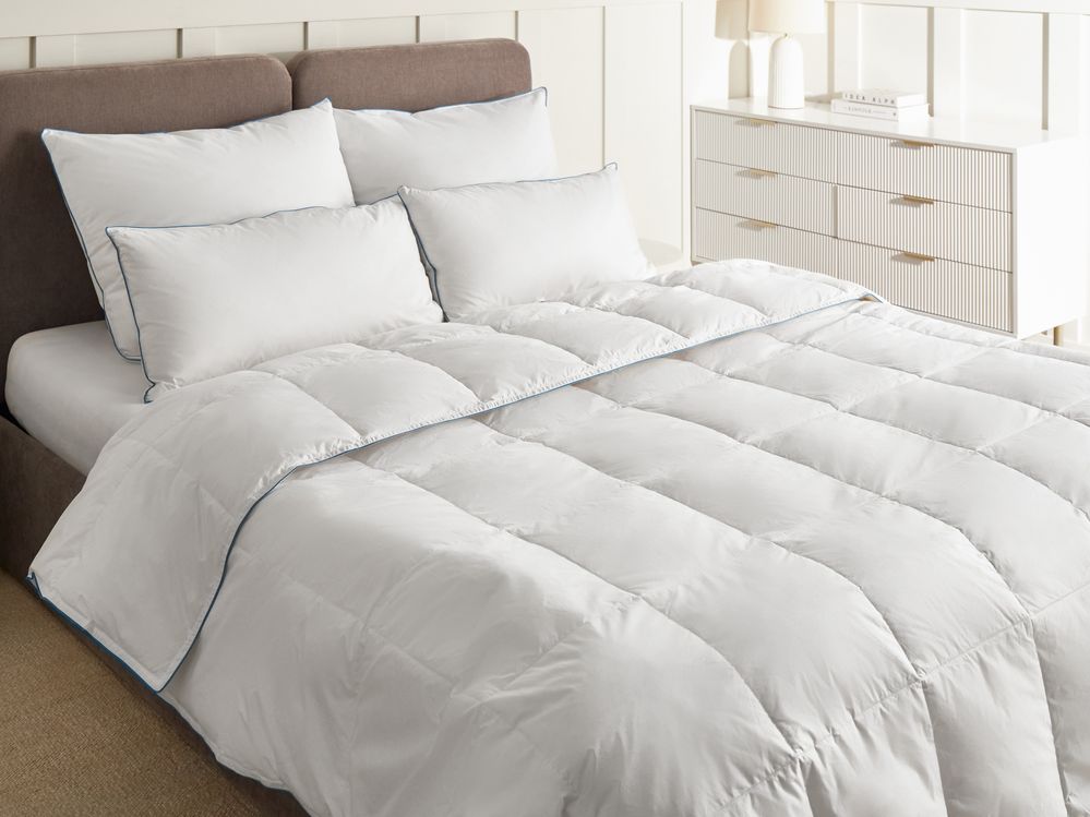 Bettdecke Entenfedern und Daunen Leicht Warm CERVINO 220 x 240 cm