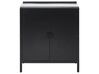 Steel Outdoor Kitchen Cabinet Black VILAMA_872443