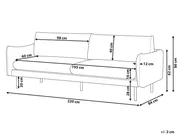 Divano 3 posti VINTERBRO Velluto Grigio_900546