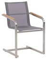 Set of 2 Garden Chairs Grey COSOLETO_776943