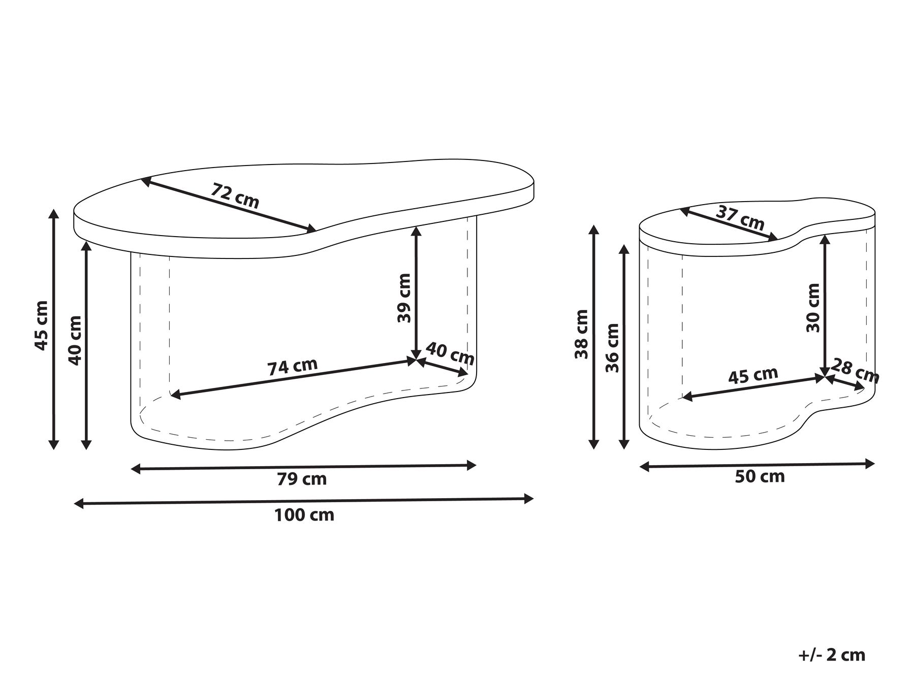 Set of 2 Rattan Coffee Tables Natural SALANTI_926363 Set of 2 Rattan Coffee Tables Natural SALANTI_926363
