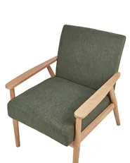 Armchair ESRUM Fabric Light Brown/ Green_943393
