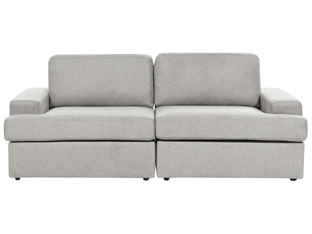 Living Room Set 5 Seater ALLA Fabric Light Grey_893879