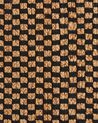 Jutový koberec 140 x 200 cm čierna a béžová GERCE_888168
