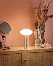 Lampe de table LED sans fil BUAYAN Avec variateur Métal Doré_1176399