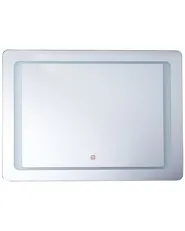 Lustro łazienkowe LED WASSY 80 cm 60 cm Srebrny_780786