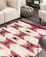 Dywan GARNI Kolorowy 160 x 230 cm Kilim Bawełna_870138