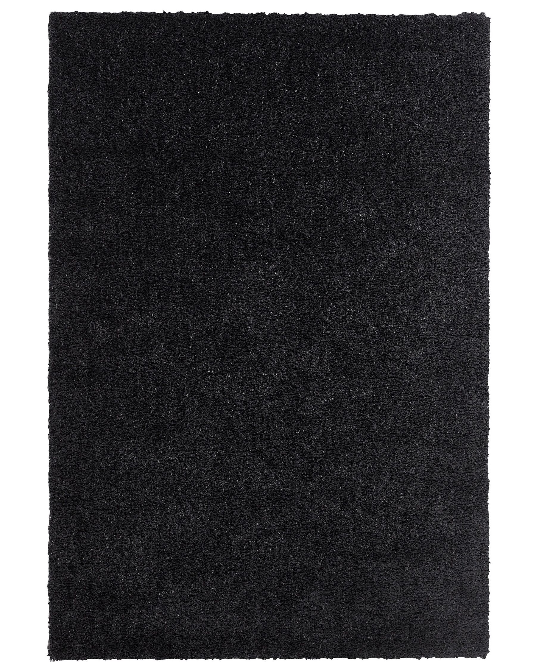 Teppich schwarz 140 x 200 cm Shaggy DEMRE_683507