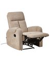 Recliner Chair with USB Port Beige SOMERO_794997