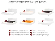 Wasserbett Stoff BAJONNA 180 x 200 cm Hellbeige_1027120