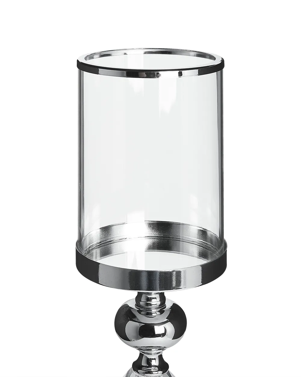Candle Holder BONAO 42 cm Glass Silver_790569