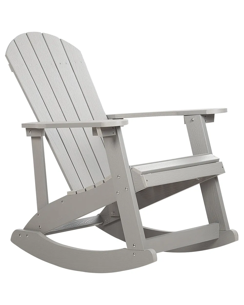 Fotel bujany ogrodowy ADIRONDACK Jasnoszary
