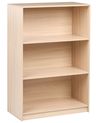 Háromszintes könyvespolc ZEHNA 117 cm Világosbarna