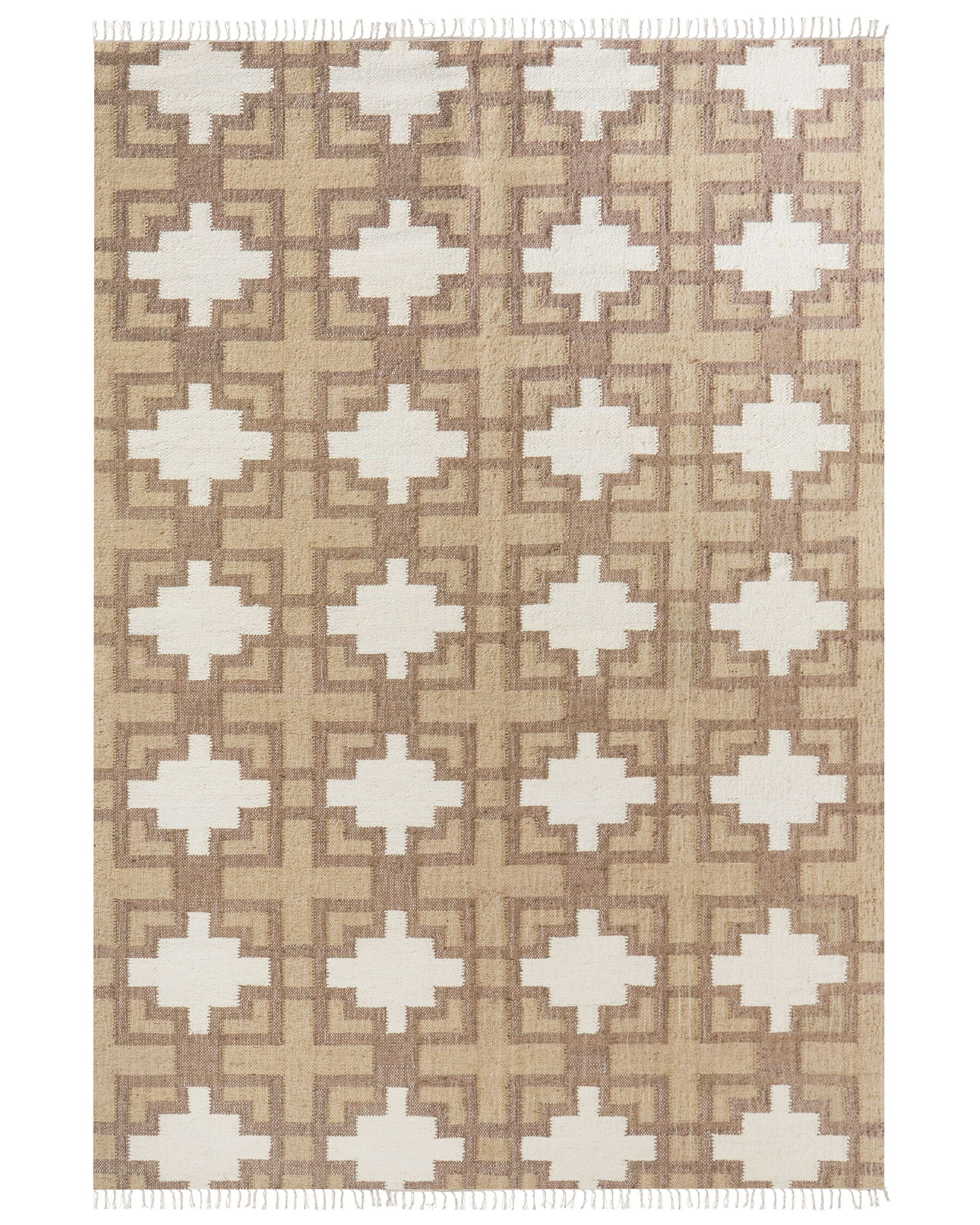Jutový koberec 200 x 300 cm béžový KONURTAY_887148