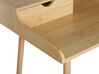 2 Drawer Home Office Desk with Shelf 120 x 60 cm Light Wood LENORA_760607