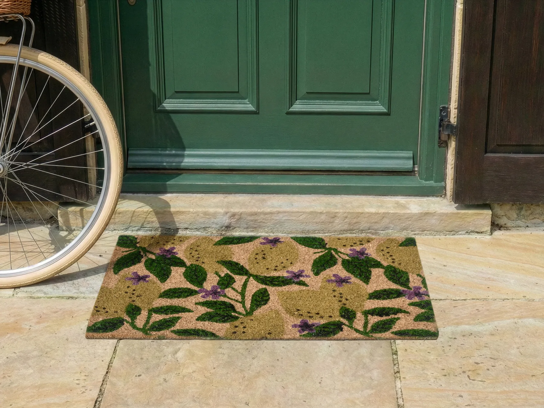 Doormat TAZLINA Multicolour 45 x 75 cm Lemon Coir_1051009