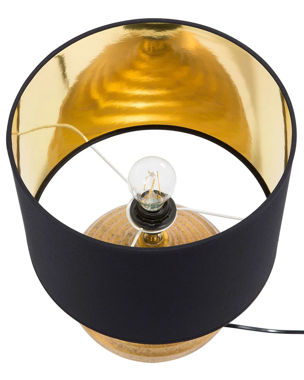 Table Lamp KUBAN Ceramic Gold_690526