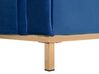 Left Hand Velvet Corner Sofa Navy Blue OSLO_747229