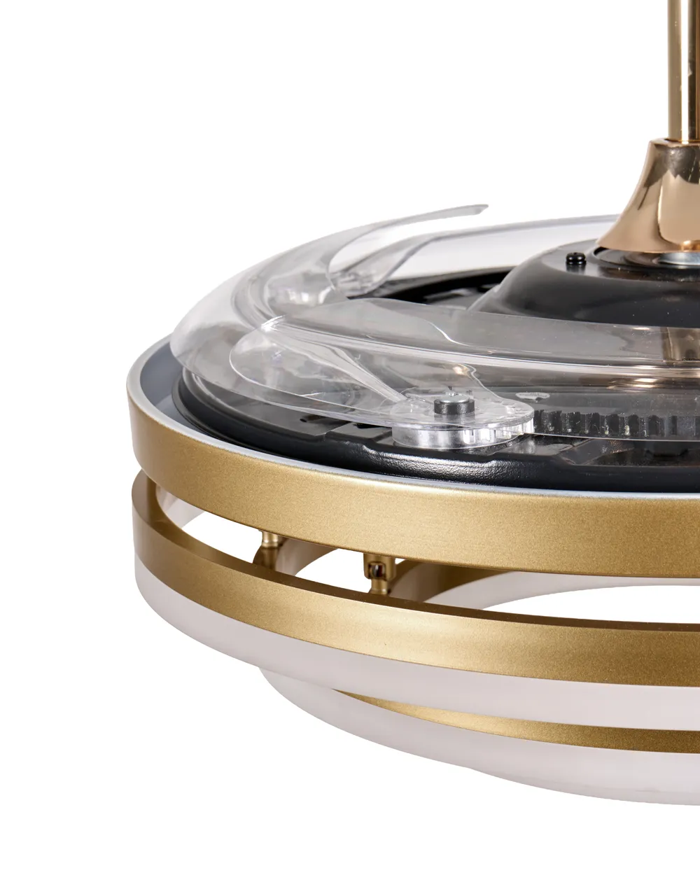 Ceiling Fan with Light AUCILLA with Remote LED Gold_1125717