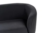 Sofa 2 Seater LOEN Fabric Black_920337