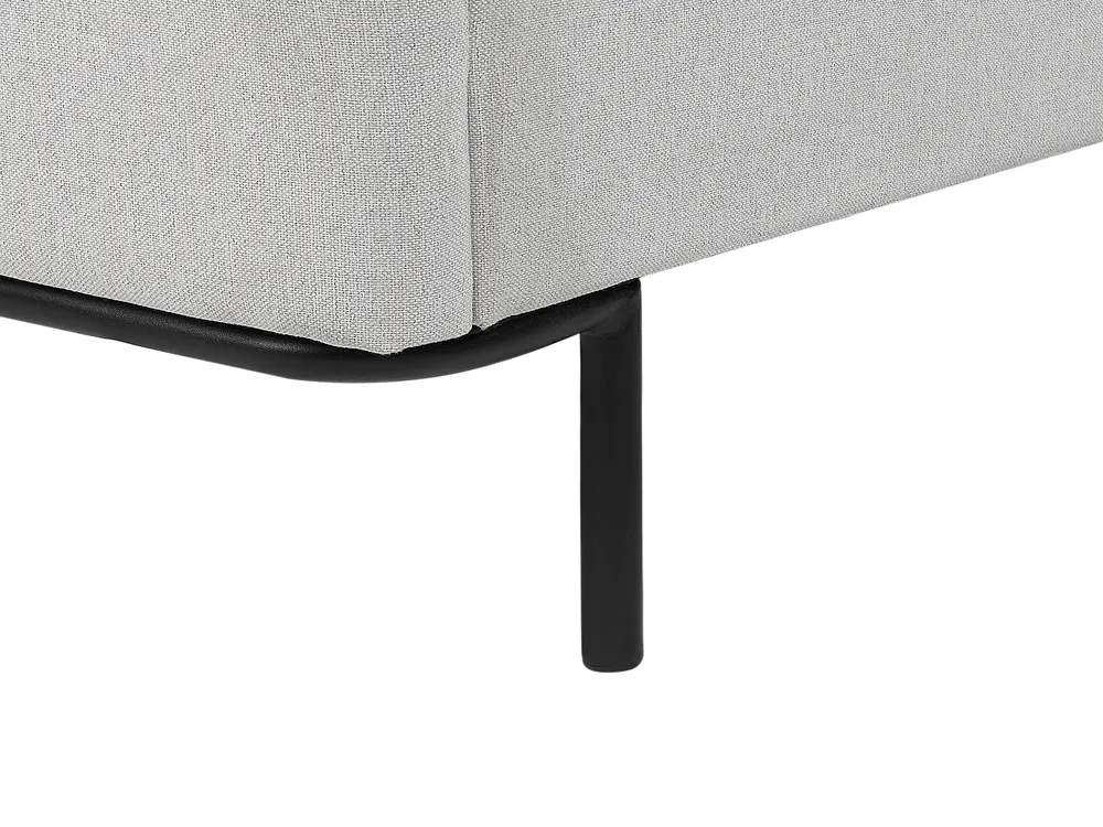Letto Tessuto CORIO 160 x 200 cm Grigio chiaro_903202