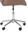 Faux Leather Desk Chair Light Brown NEWDALE_934251