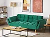 Sofa Bed 3 Seater ASBY Velvet Green