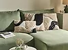 Set of 3 Decorative Cushions ALSTONIA 30 x 50 cm 45 x 45 cm Cotton Black Abstract Pattern