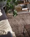 Shaggy Area Rug 200 x 200 cm Light Brown EVREN_758583