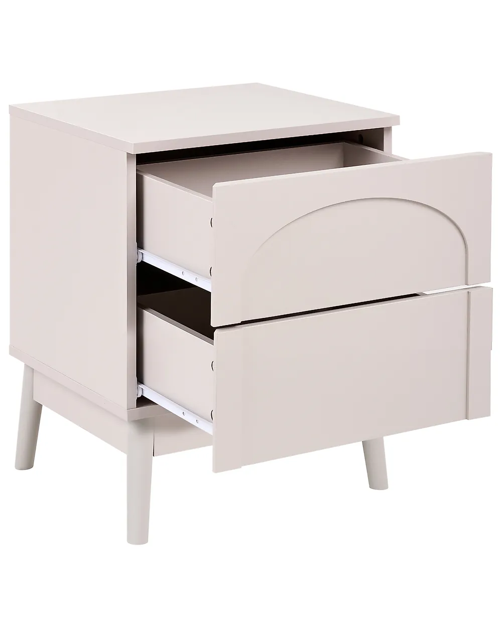 2 Drawer Bedside Table BOULIA Light Beige_1168903