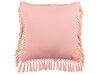 Set di 2 cuscini velluto foglia di tè e rosa 45 x 45 cm PARROTIA_839011