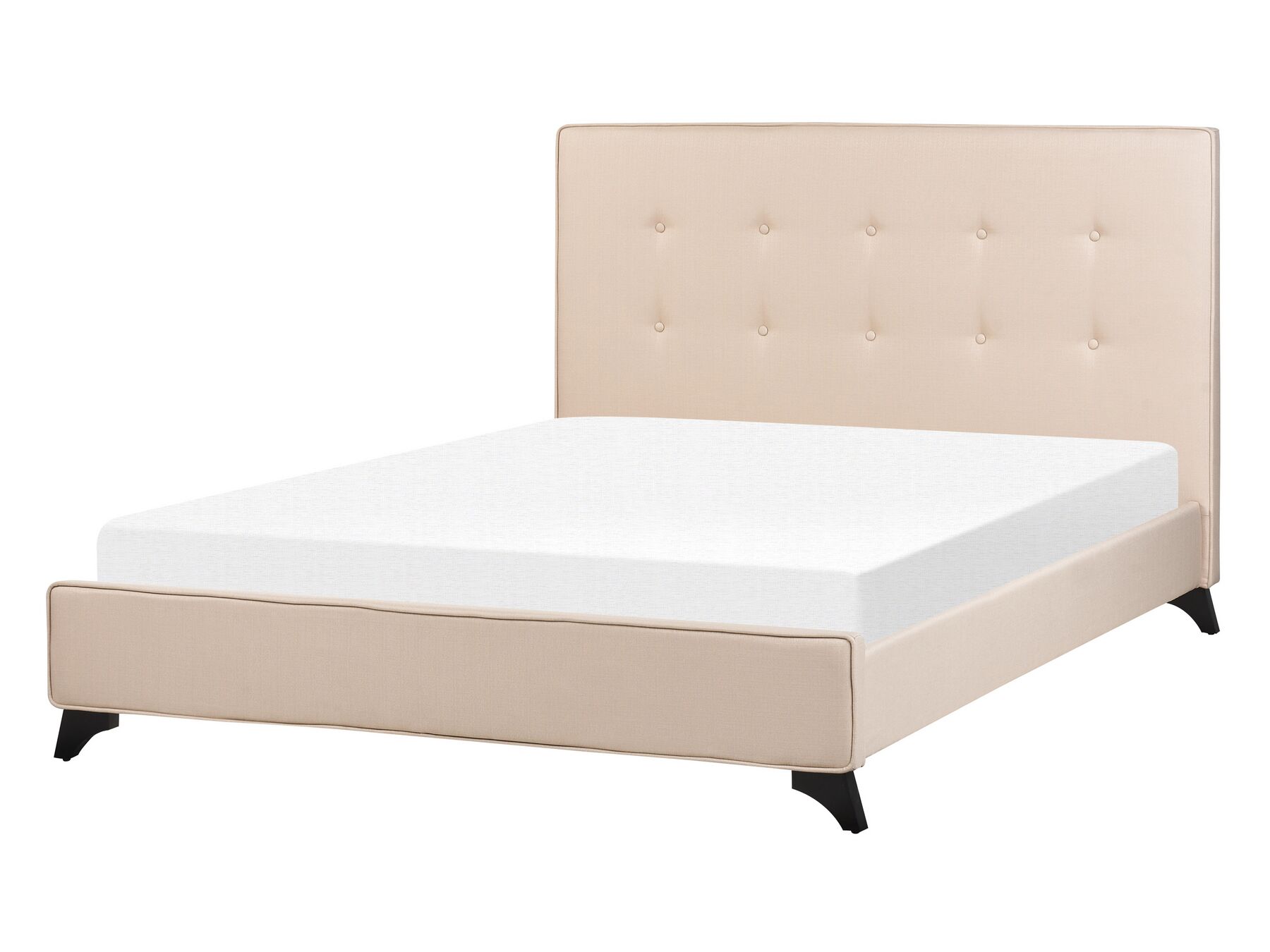 Béžová čalúnená posteľ 140 x 200 cm AMBASSADOR_871068