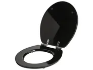 Sedile per WC INIRIDA Soft Close Fibra a media densità (MDF) Nero_1016450