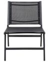 Set of 2 Garden Chairs with Footrests Black MARCEDDI_897086
