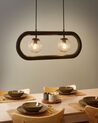 Mango Wood Pendant Lamp Black AYENSU_931016