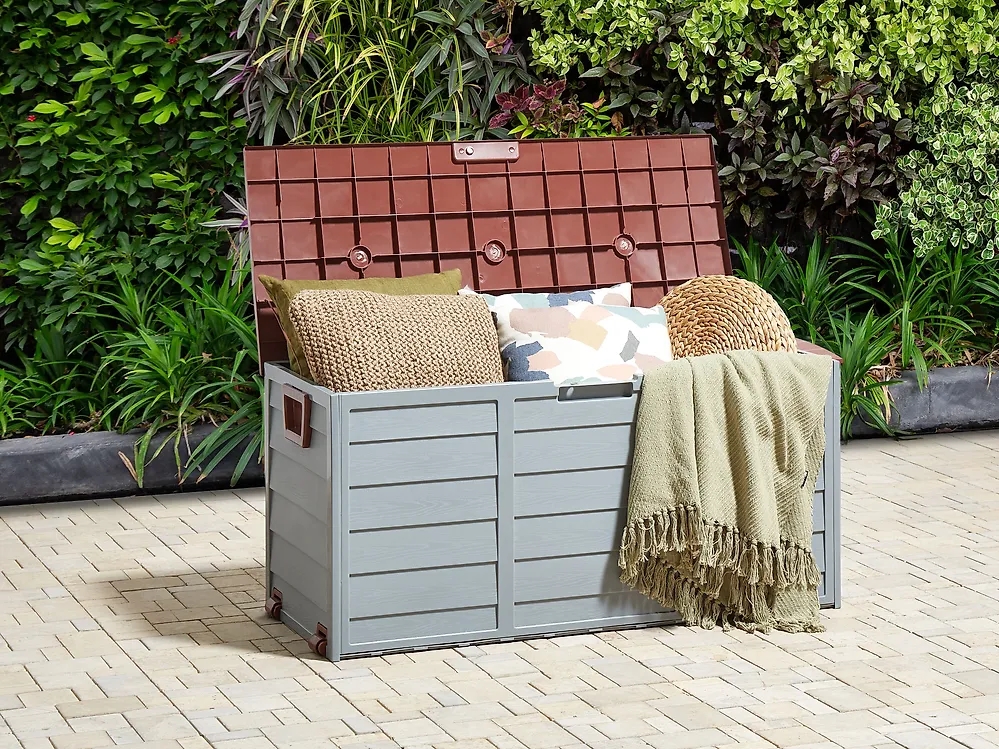 Storage Box LOCARNO 112 cm 50 cm Brown_1180272