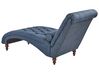 Chaise longue en tissu bleu MURET_728025