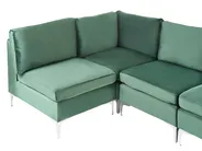 Modular U-Shape Sofa 6 Seater EVJA Velvet Green_789510
