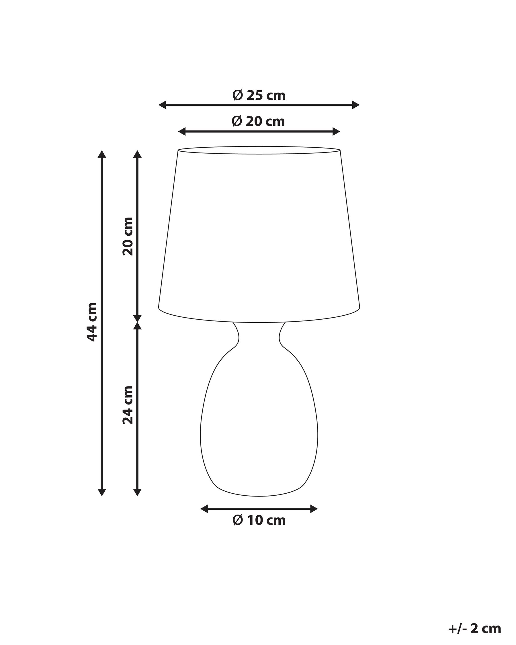 Table Lamp AGUAN Ceramic Light Beige_1032827