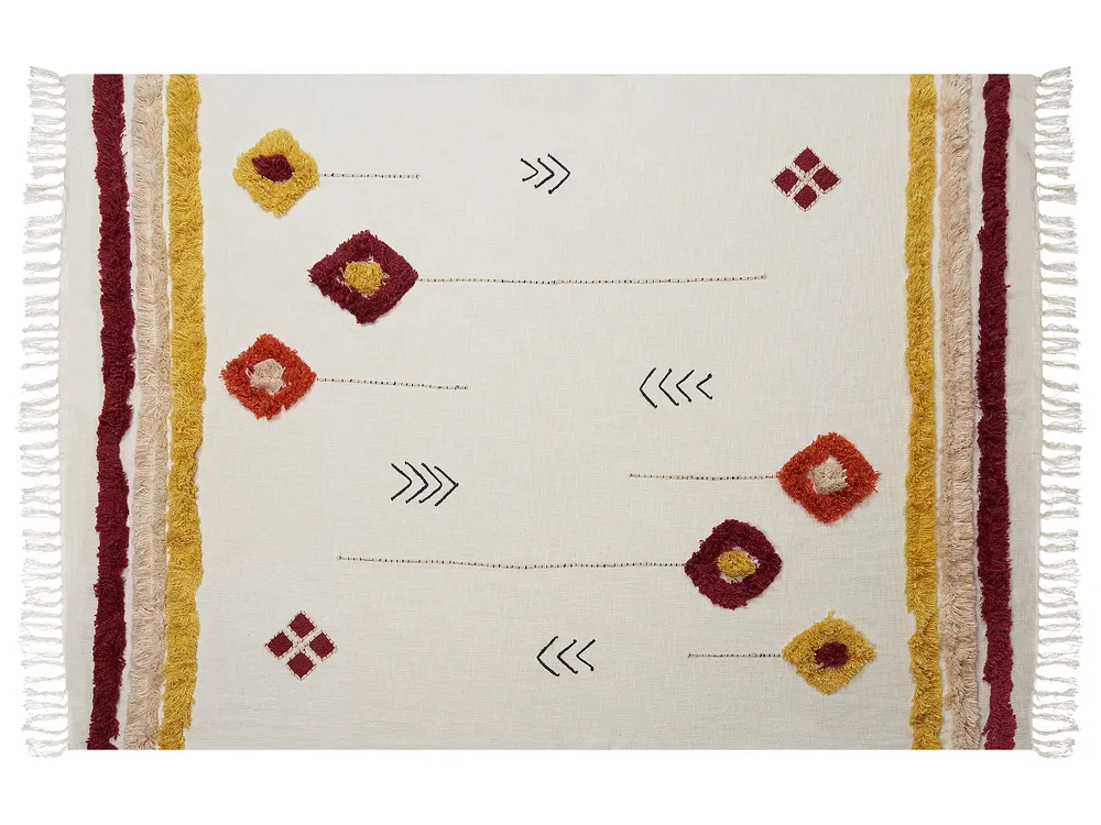 Koc AMROHA Bawełna 130 x 180 cm Kolorowy_829301